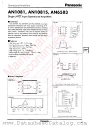 AN6583 datasheet pdf Panasonic
