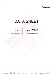 AN17020B datasheet pdf Panasonic