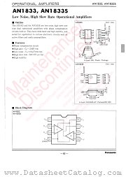 AN1833S datasheet pdf Panasonic