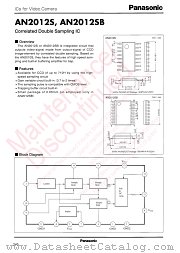 AN2012SB datasheet pdf Panasonic