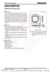 AN2104NFHQ datasheet pdf Panasonic