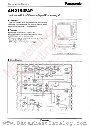 AN2154FAP datasheet pdf Panasonic