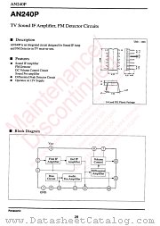AN240P datasheet pdf Panasonic