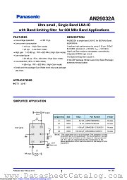 AN26032A datasheet pdf Panasonic