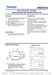 AN30181A datasheet pdf Panasonic