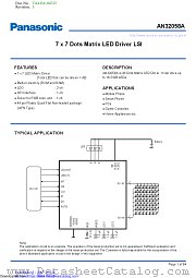 AN32058A datasheet pdf Panasonic