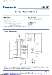 AN32182A datasheet pdf Panasonic