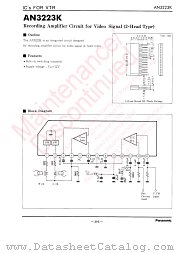 AN3223K datasheet pdf Panasonic