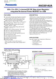 AN33014UA datasheet pdf Panasonic
