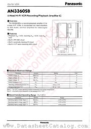 AN3360SB datasheet pdf Panasonic
