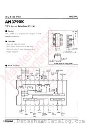 AN3790K datasheet pdf Panasonic