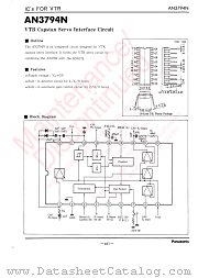 AN3794N datasheet pdf Panasonic