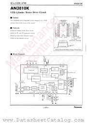 AN3810K datasheet pdf Panasonic