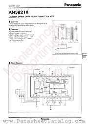 AN3821K datasheet pdf Panasonic