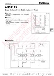AN3917S datasheet pdf Panasonic