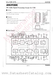 AN3928K datasheet pdf Panasonic