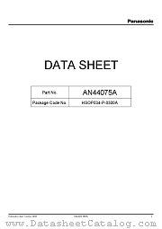 AN44075A datasheet pdf Panasonic