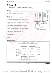 AN5011 datasheet pdf Panasonic
