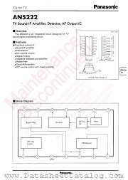 AN5222 datasheet pdf Panasonic