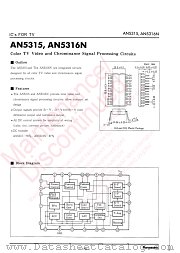 AN5315 datasheet pdf Panasonic