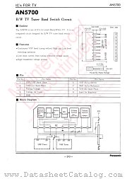 AN5700 datasheet pdf Panasonic
