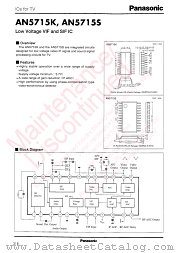 AN5715S datasheet pdf Panasonic