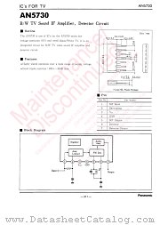 AN5730 datasheet pdf Panasonic