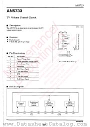 AN5733 datasheet pdf Panasonic