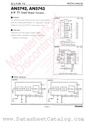 AN5743 datasheet pdf Panasonic