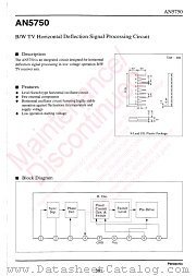 AN5750 datasheet pdf Panasonic