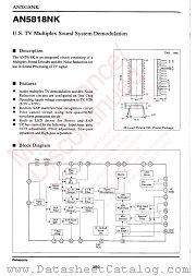 AN5818NK datasheet pdf Panasonic