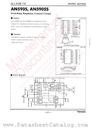 AN5905 datasheet pdf Panasonic