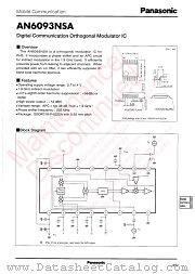 AN6093NSA datasheet pdf Panasonic