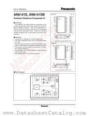 AN6141S datasheet pdf Panasonic