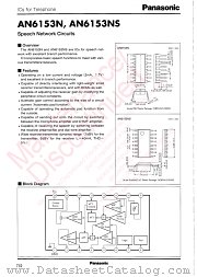 AN6153N datasheet pdf Panasonic
