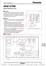 AN6157NK datasheet pdf Panasonic