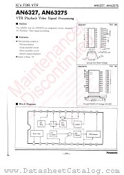 AN6327 datasheet pdf Panasonic
