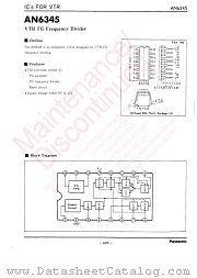 AN6345 datasheet pdf Panasonic
