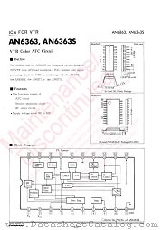 AN6363S datasheet pdf Panasonic