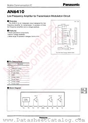 AN6410 datasheet pdf Panasonic