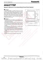 AN6477FBP datasheet pdf Panasonic