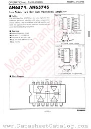 AN6574 datasheet pdf Panasonic
