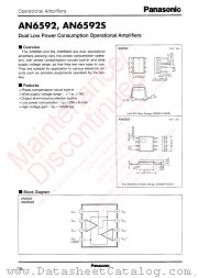 AN6592S datasheet pdf Panasonic