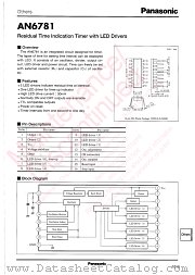 AN6781 datasheet pdf Panasonic
