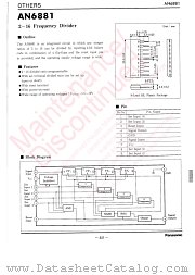 AN6881 datasheet pdf Panasonic