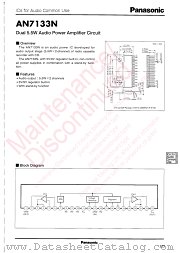 AN7133N datasheet pdf Panasonic