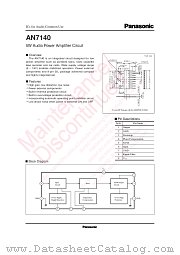 AN7140 datasheet pdf Panasonic