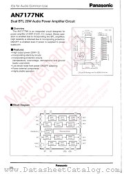 AN7177NK datasheet pdf Panasonic