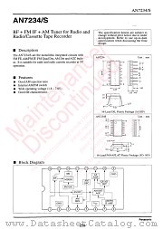 AN7234S datasheet pdf Panasonic
