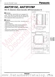 AN7291FBP datasheet pdf Panasonic